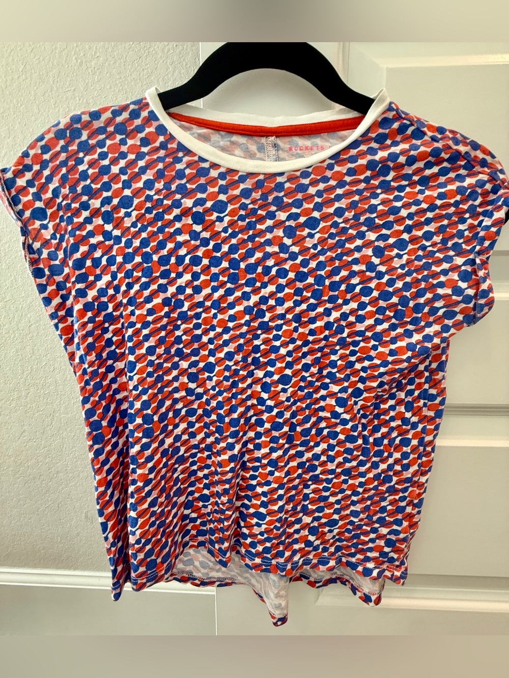 Rockets of Awesome Kids Red & Blue Dot-Print Tee